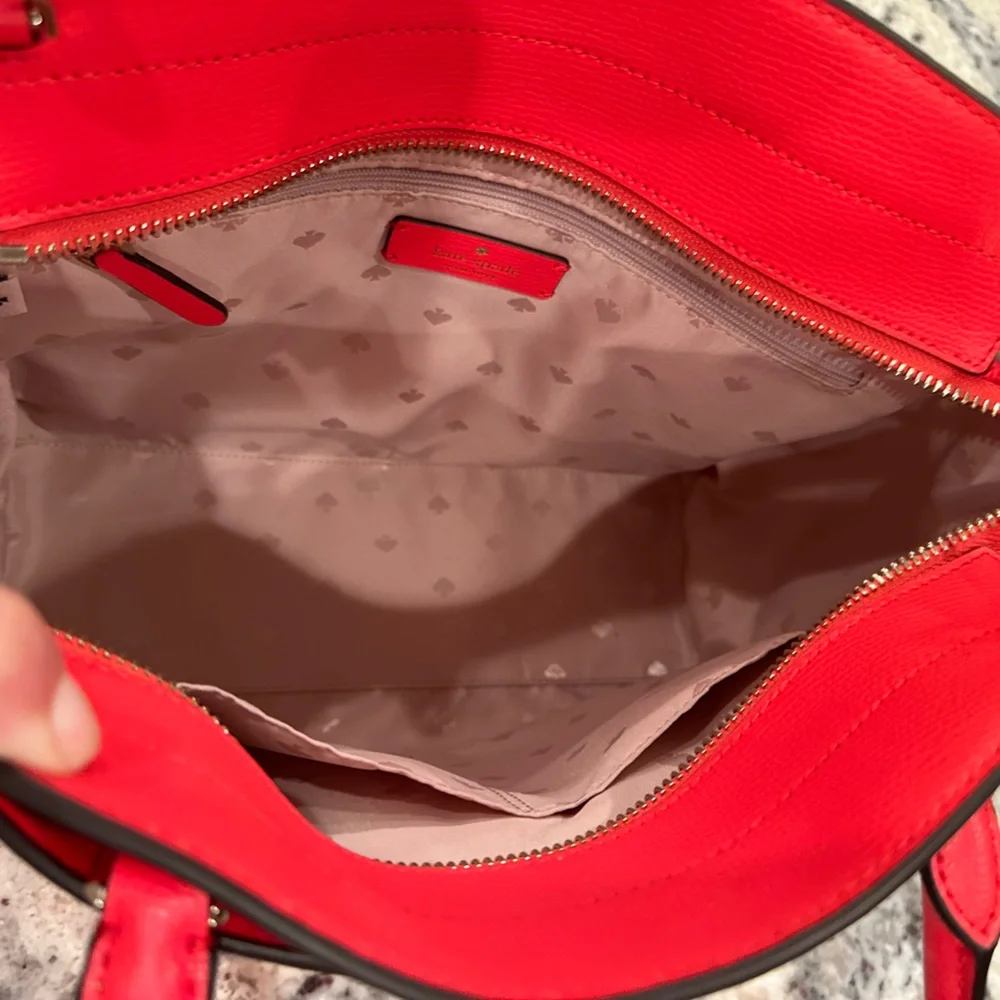 Kate Spade Leather Kate‎ Spade Frannie Medium Satchel Handbag Geranium